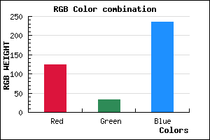 rgb background color #7C20EB mixer