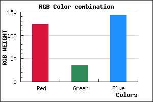 rgb background color #7C238F mixer