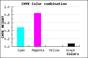 #7C26EE color CMYK mixer