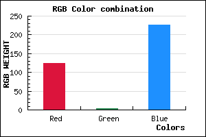 rgb background color #7C04E2 mixer