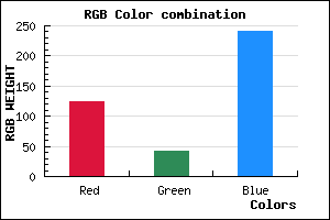 rgb background color #7C2AF0 mixer