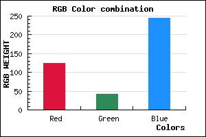 rgb background color #7C2AF5 mixer