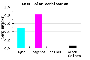 #7C2BF0 color CMYK mixer