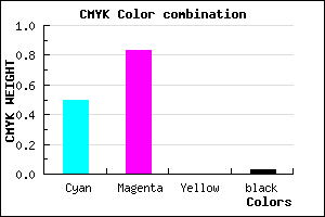 #7C2BF8 color CMYK mixer