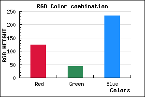 rgb background color #7C2CE9 mixer