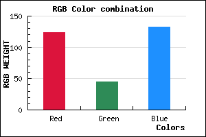 rgb background color #7C2D85 mixer