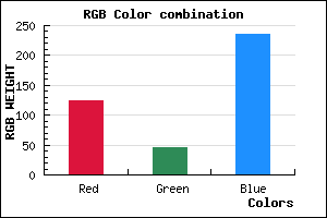 rgb background color #7C2DEB mixer