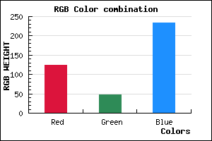 rgb background color #7C2FE9 mixer