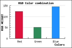 rgb background color #7C3492 mixer