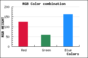 rgb background color #7C3AA2 mixer