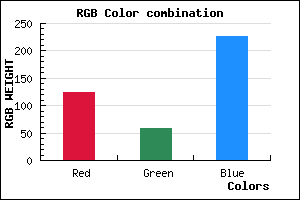 rgb background color #7C3BE3 mixer