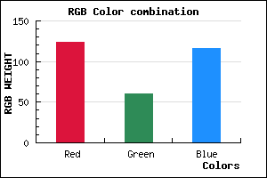 rgb background color #7C3C74 mixer
