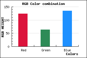 rgb background color #7C3F87 mixer