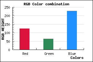 rgb background color #7C3FE5 mixer