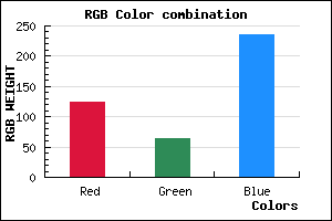 rgb background color #7C40EC mixer