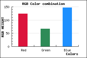 rgb background color #7C4393 mixer