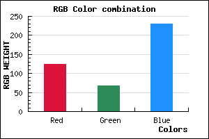 rgb background color #7C44E6 mixer
