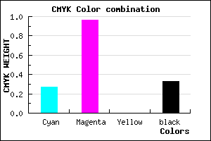 #7C07AB color CMYK mixer