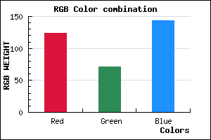 rgb background color #7C478F mixer