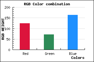 rgb background color #7C47A3 mixer