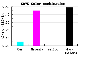 #7C4882 color CMYK mixer