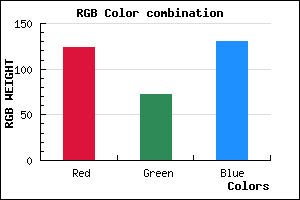 rgb background color #7C4882 mixer