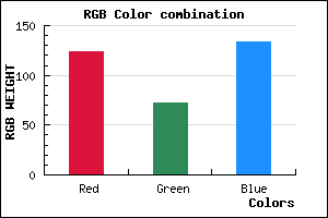 rgb background color #7C4886 mixer