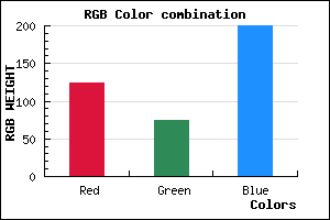 rgb background color #7C4AC8 mixer