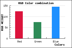 rgb background color #7C4B91 mixer