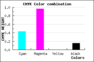 #7C08DA color CMYK mixer
