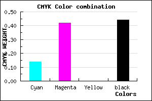 #7C5490 color CMYK mixer