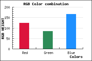 rgb background color #7C54A6 mixer