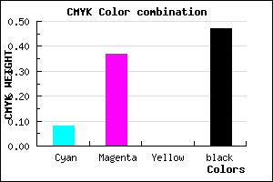 #7C5587 color CMYK mixer