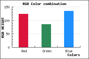 rgb background color #7C5587 mixer