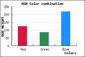 rgb background color #7C55DB mixer