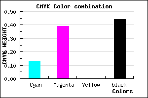 #7C568E color CMYK mixer