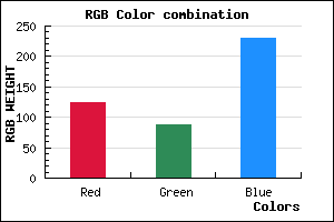 rgb background color #7C57E6 mixer