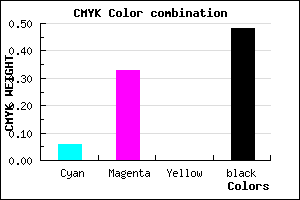 #7C5884 color CMYK mixer
