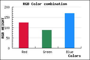 rgb background color #7C58AA mixer