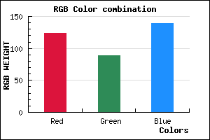 rgb background color #7C598B mixer