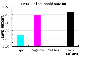 #7C5991 color CMYK mixer