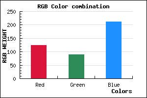 rgb background color #7C59D3 mixer