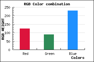 rgb background color #7C59E6 mixer