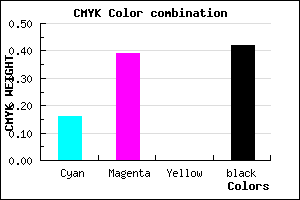 #7C5A94 color CMYK mixer
