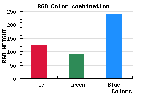 rgb background color #7C5AF0 mixer