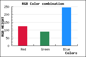 rgb background color #7C5AF4 mixer