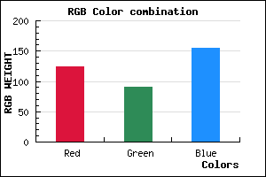 rgb background color #7C5B9B mixer