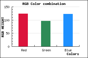 rgb background color #7C607B mixer