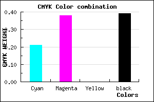 #7C609C color CMYK mixer