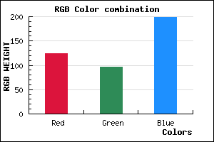 rgb background color #7C60C6 mixer